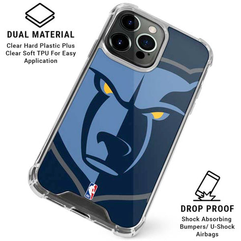 NBA Memphis Grizzlies Large Logo iPhone 16 Pro Clear Case